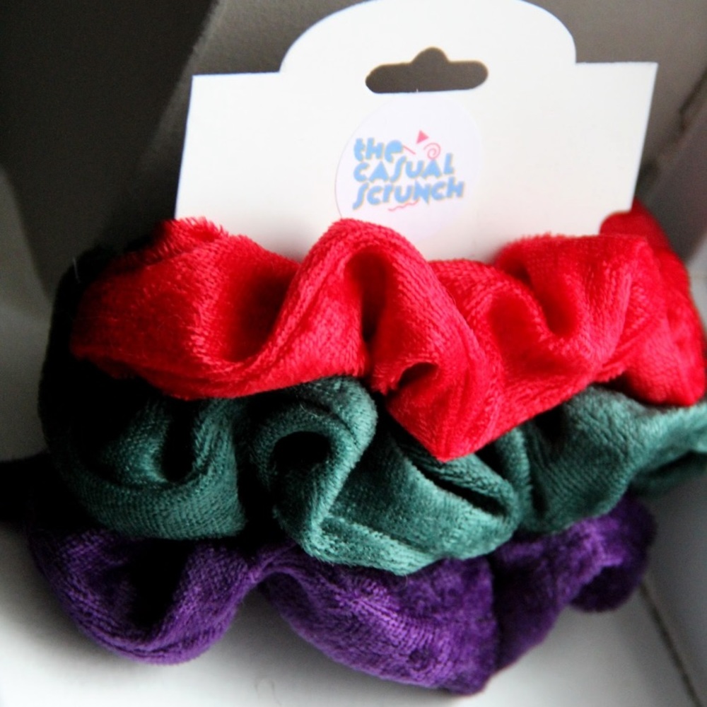Jewel Tone Scrunchie 3 Pack